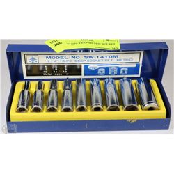 JET 1/4" 10PC DEEP METRIC SOCKET SET