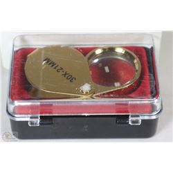 JEWELLERS MAGNIFIER 30 POWER IN CASE