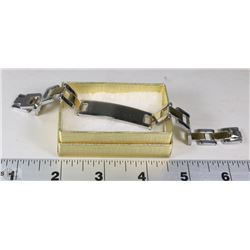 MENS S/S AND GOLD TONE ID BRACELET