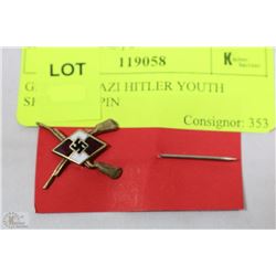 GERMAN NAZI HITLER YOUTH  SHOOTING PIN
