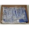 Image 1 : BOX W/4 CRYSTAL WINE GOBLETS & TWO
