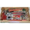 Image 1 : FLAT WITH SIDE CUTTERS WRENCHES ETC.