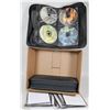 Image 1 : BOX W/2 CD MUSIC CASES FULL OF MUSIC