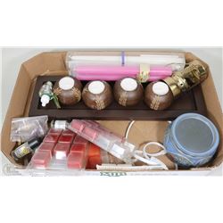 FLAT W/ WAX WARMER & SCENTED WAX,