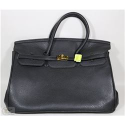 REPLICA NEW BLACK LEATHER HERMES BIRKIN FASHION
