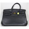 Image 1 : REPLICA NEW BLACK LEATHER HERMES BIRKIN FASHION