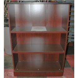 WOOD TONE BOOKCASE 31"X13"X44"H