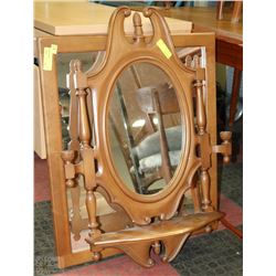 2 VINTAGE WALL HANGING MIRRORS