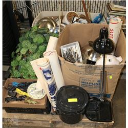 PALLET OF ESTATE HOUSEHOLD MISC, KITCHENWARE ETC