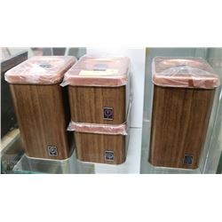 1970'S BRAND NEW SET OF CANNISTERS