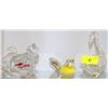 Image 1 : 3 PC ART GLASS ANIMAL COLLECTION