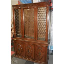 ESTATE 2PC CHINA CABINET WITH 2 GLASS SHELVES
