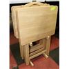 Image 1 : MAPLE TV TRAY SET