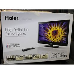 HAIER 24" LED TV WITH 2 HDMI PORTS