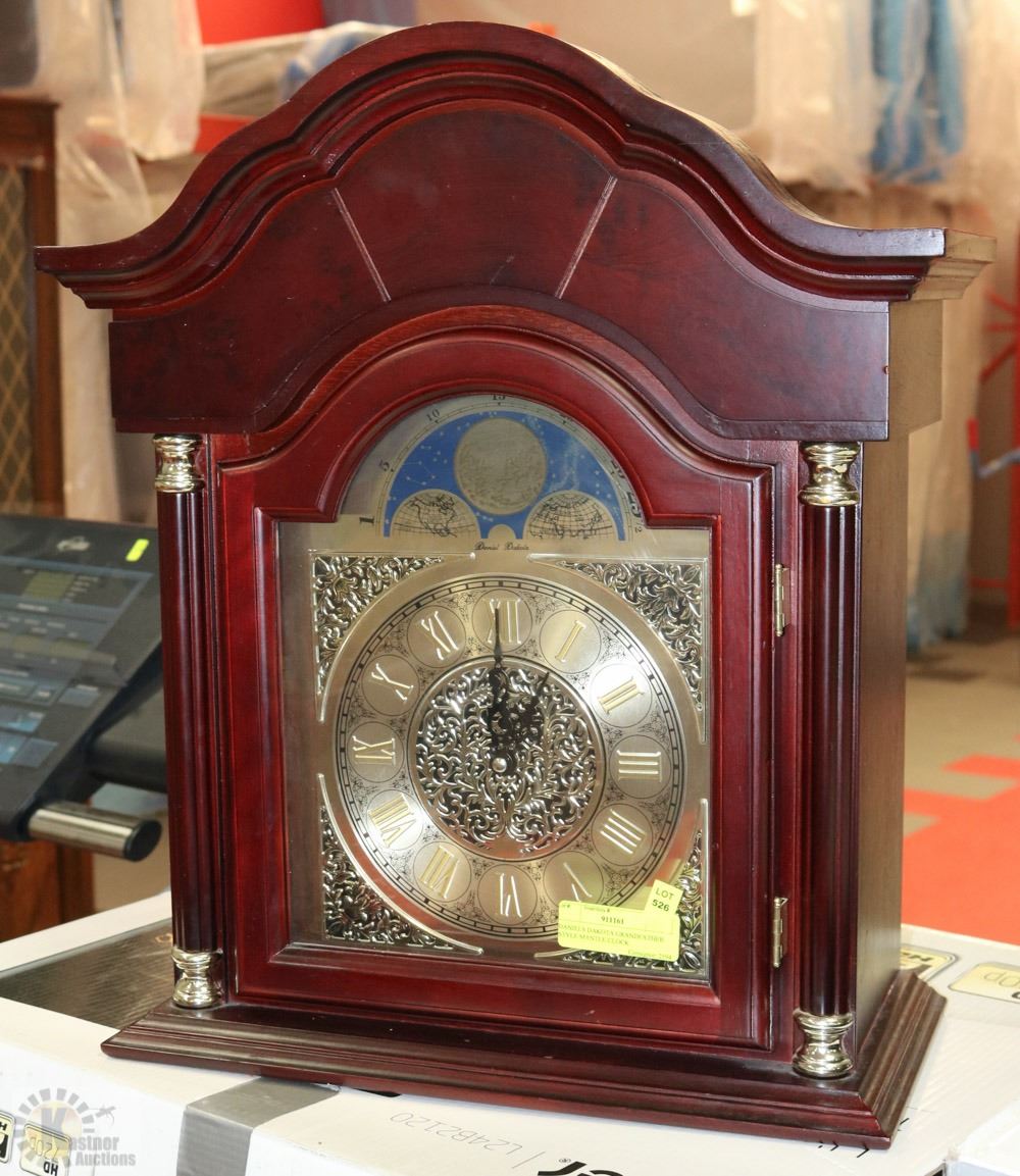 DANIEL DAKOTA GRANDFATHER STYLE MANTLE CLOCK