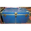 Image 1 : BLUE WITH BRASS TRIMMED TRUNK 36"-19"-18"