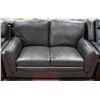 Image 2 : NEW CYRUS GREY LEATHERETTE SOFA AND LOVE SEAT