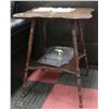 Image 1 : ANTIQUE END TABLE 24"X24"X28"H