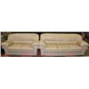Image 1 : DARK BEIGE LEATHERETTE SOFA AND LOVE SEAT