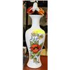 Image 1 : FLOWER VASE WITH DECORATIVE GLASS FLOWERS