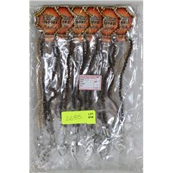 BAG OF 12 PEWTER NECKLACES AS THEY COME- NO CHOICE