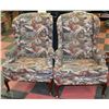 Image 1 : PAIR OF TRAVEL THEMED UPHOLSTERED ARM CHAIRS
