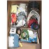 Image 1 : BOX OF ELECTRICAL WIRE COVERS, SWITCHES , WIRE ETC