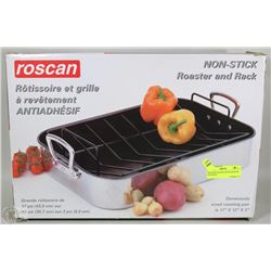 NEW ROSCAN NON-STICK ROASTER AND RACK