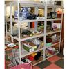 Image 1 : LOT OF 4 ADJUSTABLE TIER SHELVING UNITS
