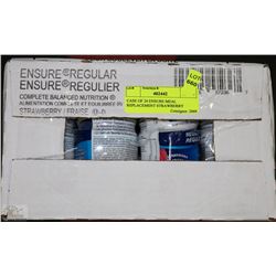 CASE OF 24 ENSURE MEAL REPLACEMENT STRAWBERRY