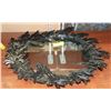Image 1 : METAL LEAVES DECORATIVE  FRAMED MIRROR