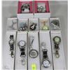 Image 1 : FLAT WITH ASSORTED NEW CLIP ON WATCHES AND 2