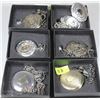 Image 1 : LOT OF 6 BRAND NEW DECORATIVE POCKET WATCHES