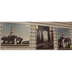 LOT OF 3 OCEAN RANGER FRAMED PICTURES