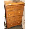Image 1 : WOOD 4 DRAWER CHEST OF DRAWERS