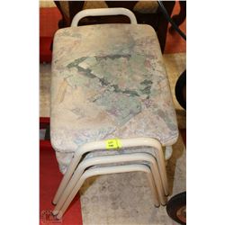 SET OF 3 STACKING STOOLS