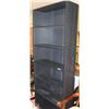 Image 1 : BLACK 5 SHELF BOOK CASE