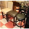 Image 1 : ASSORTED BAR STOOLS X3