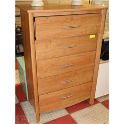 5 DRAWER CHEST OF DRAWERS