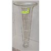 Image 1 : LARGE CLEAR GLASS FLOWER VASE