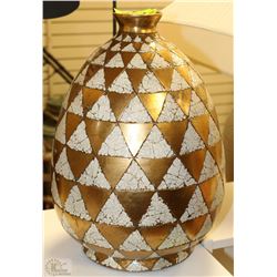 EGG SHELL & GOLD LEAF VASE