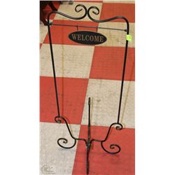 BLACK METAL 4 FOOTED PLANT STAND -COLLAPSES FOR