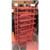 Image 1 : LARGE RED DISPLAY SHELF