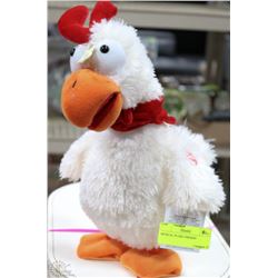 MUSICAL PLUSH CHICKEN- AS THEY COME-NO CHOICE