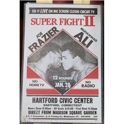 MUHAMMAD ALI VS JOE FRAZIER EVENT POSTER