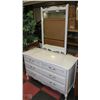 Image 1 : WHITE 6 DRAWER DRESSER WITH MIRROR