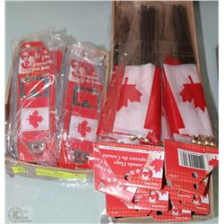 2 BOXES OF CANADA CAN OPENERS AND CANADA FLAGS