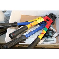 LOT OF 3 BOLT CUTTERS 2X 18" + 12"