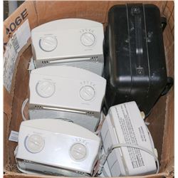 BOX OF 5 ELECTRIC HEATERS