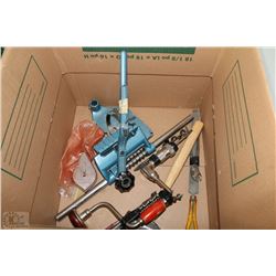 BOX 5 INCLUDES BRACE & BITS, CHALK LINE W/